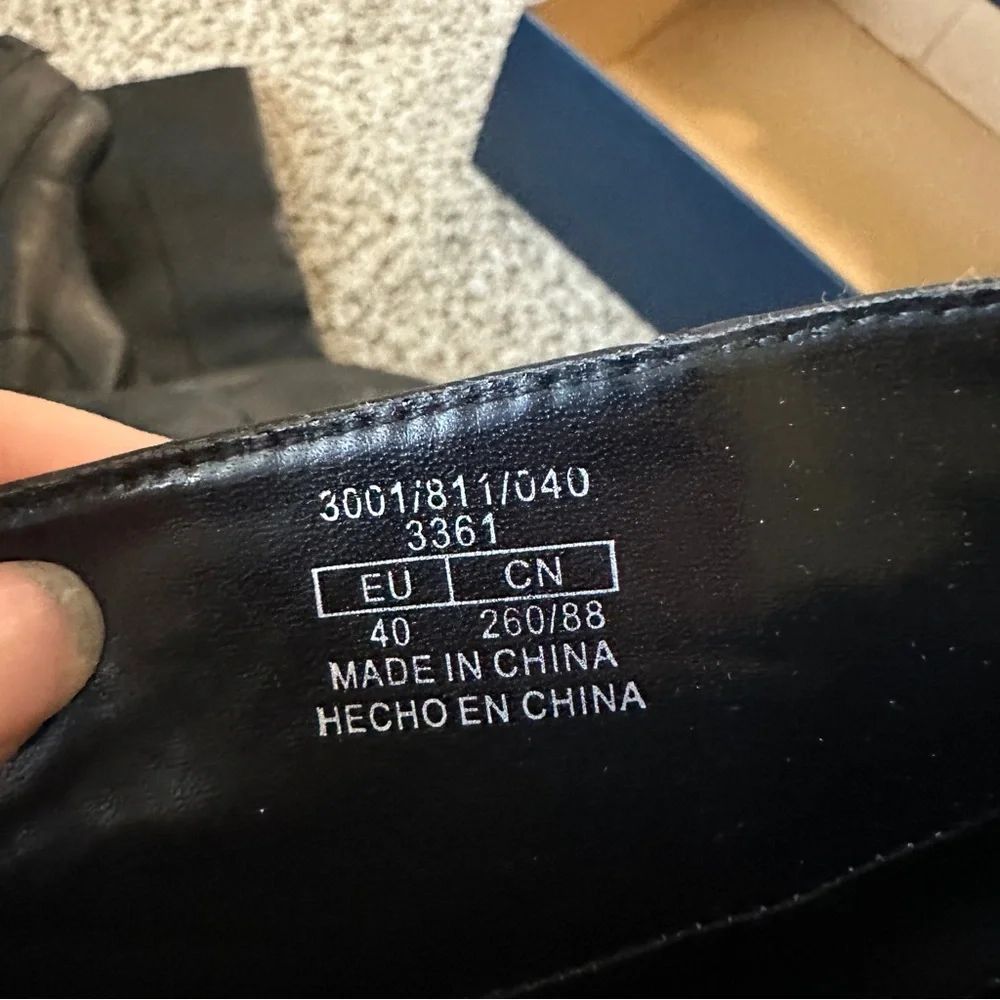 Zara black Over-the-Knee Chunky Platform Boots